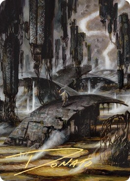 Grimclimb Pathway Art Card (Gold-Stamped Signature) (24) [ASZNR] - MTG Single