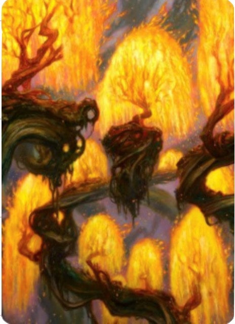 Grove of the Burnwillows Art Card (34) [ASZNR] - MTG Single