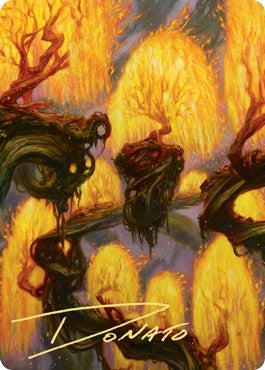 Grove of the Burnwillows Art Card (Gold-Stamped Signature) (34) [ASZNR] - MTG Single