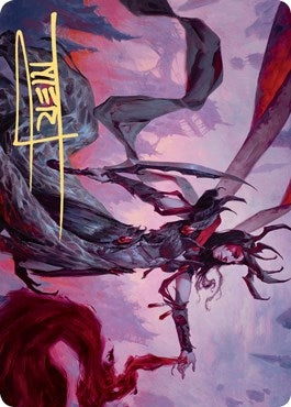 Drana the Last Bloodchief Art Card (Gold-Stamped Signature) (54) [ASZNR] - MTG Single