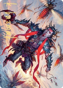 Scion of the Swarm Art Card (Gold-Stamped Signature) (59) [ASZNR] - MTG Single