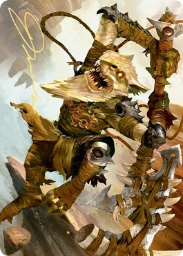 Teeterpeak Ambusher Art Card (Gold-Stamped Signature) (67) [ASZNR] - MTG Single