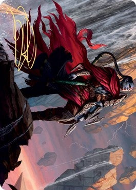 Anowon the Ruin Thief Art Card (Gold-Stamped Signature) (75) [ASZNR] - MTG Single
