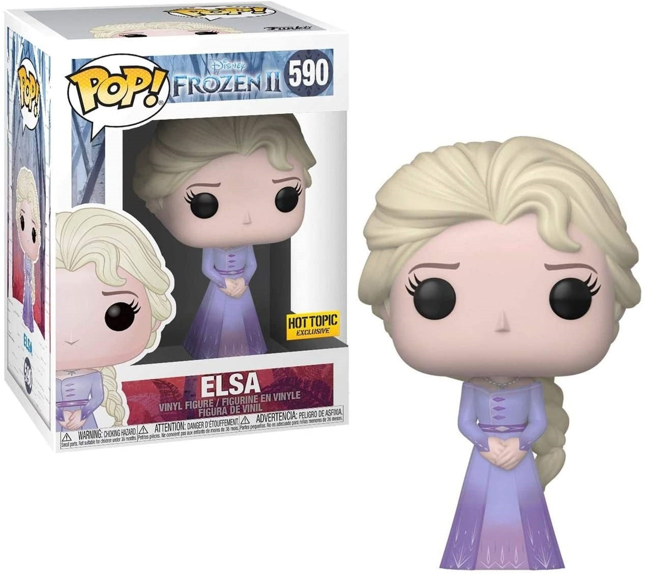 Frozen II: Elsa (Purple Dress) (Hot Topic Exclusive) (590) [POP!] - Funko Sealed