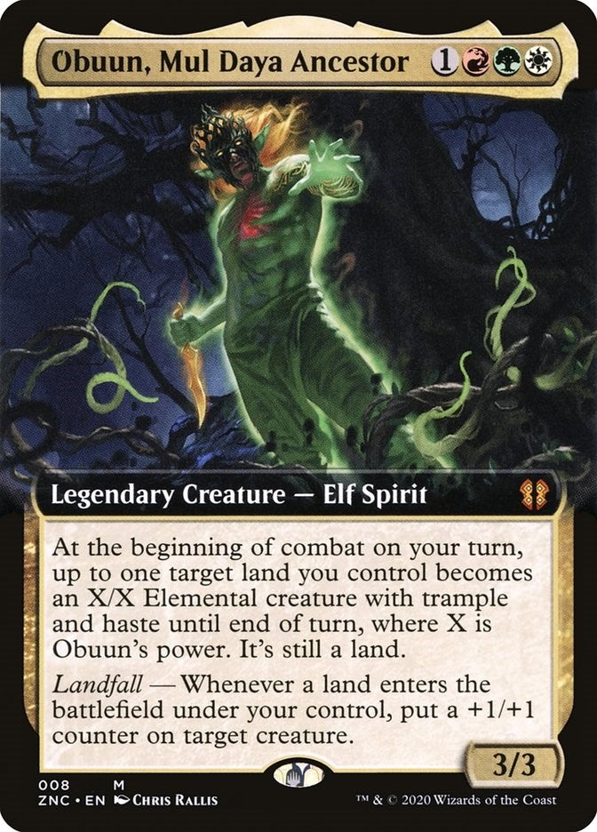 Obuun Mul Daya Ancestor (Extended Art) (8) [ZNC] - MTG Single