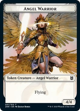 Angel Warrior // Plant Double-sided Token (0) [ZNR] - MTG Single
