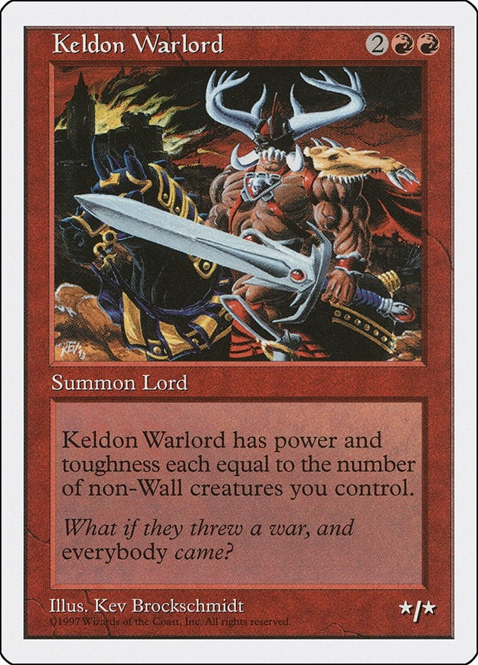 Keldon Warlord [5ED] - MTG Single