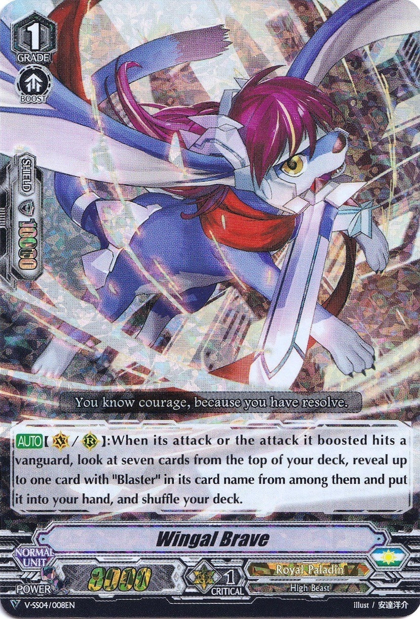 Wingal Brave (RRR Foil) (4008) [V-SS04] - Cardfight Vanguard Single