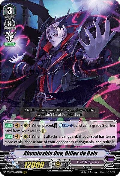 Abominable One Gilles de Rais (9009) [V-BT09] - Cardfight Vanguard Single