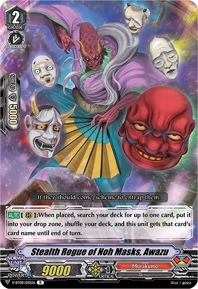Stealth Rogue of Noh Masks Awazu (9031) [V-BT09] - Cardfight Vanguard Single