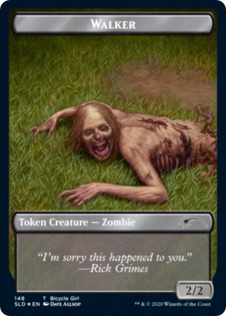 Walker (Bicycle Girl // Well Walker) Double-sided Token (0) [SLD] - MTG Single