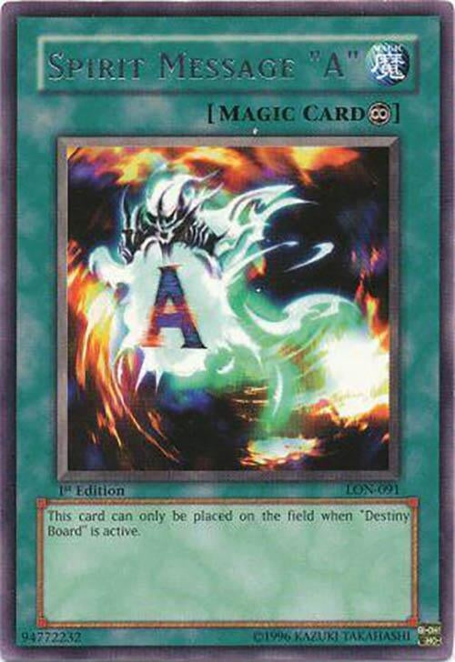 Spirit Message ’A’ (91) - YuGiOh Single