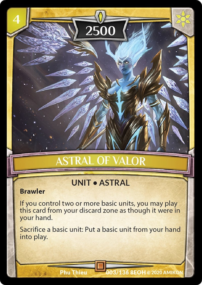 Astral of Valor (3) [EOH] - Argent Saga TCG Single
