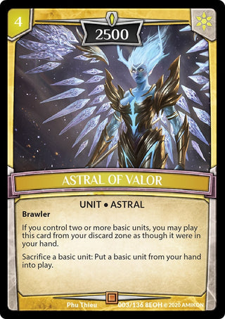 Astral of Valor (3) [EOH] - Argent Saga TCG Single