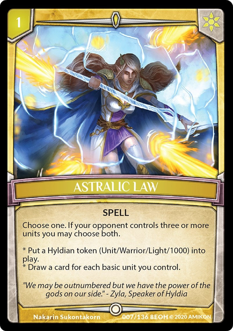 Astralic Law (7) [EOH] - Argent Saga TCG Single