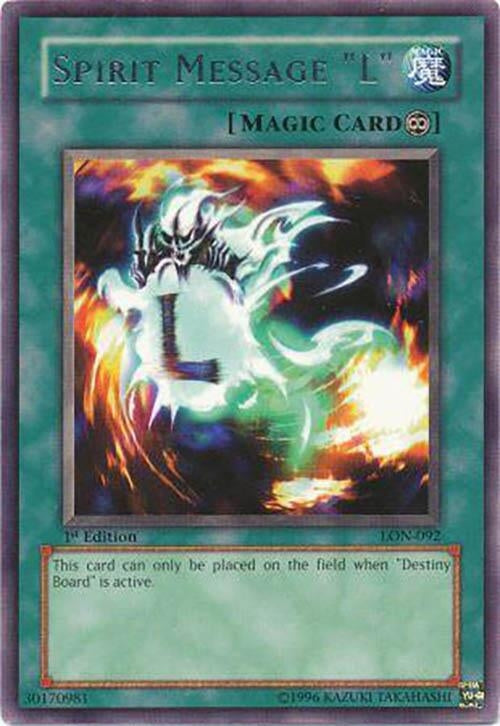 Spirit Message ’L’ (92) - YuGiOh Single