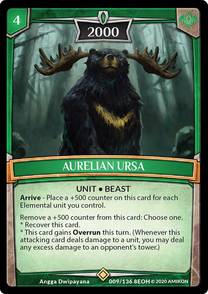 Aurelian Ursa (9) [EOH] - Argent Saga TCG Single