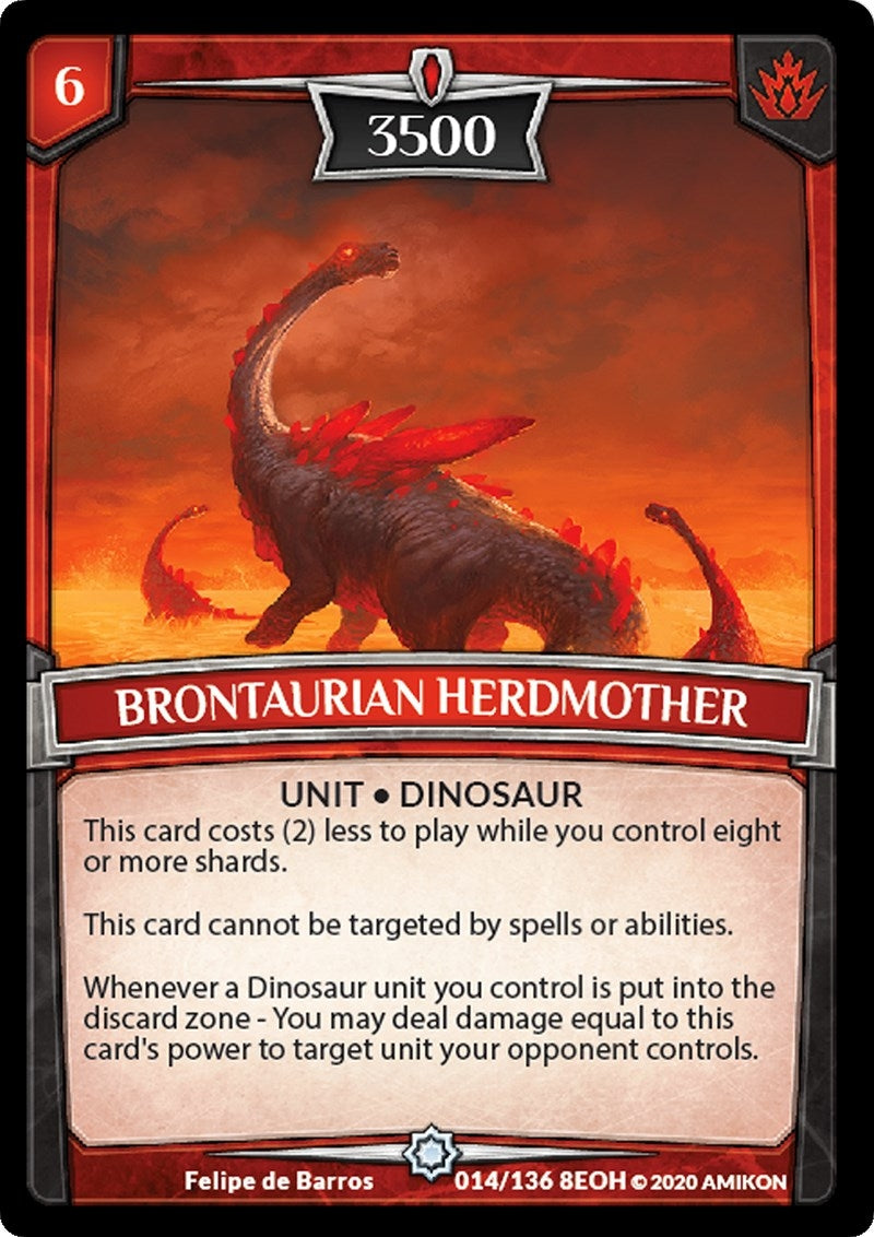 Brontaurian Herdmother (14) [EOH] - Argent Saga TCG Single