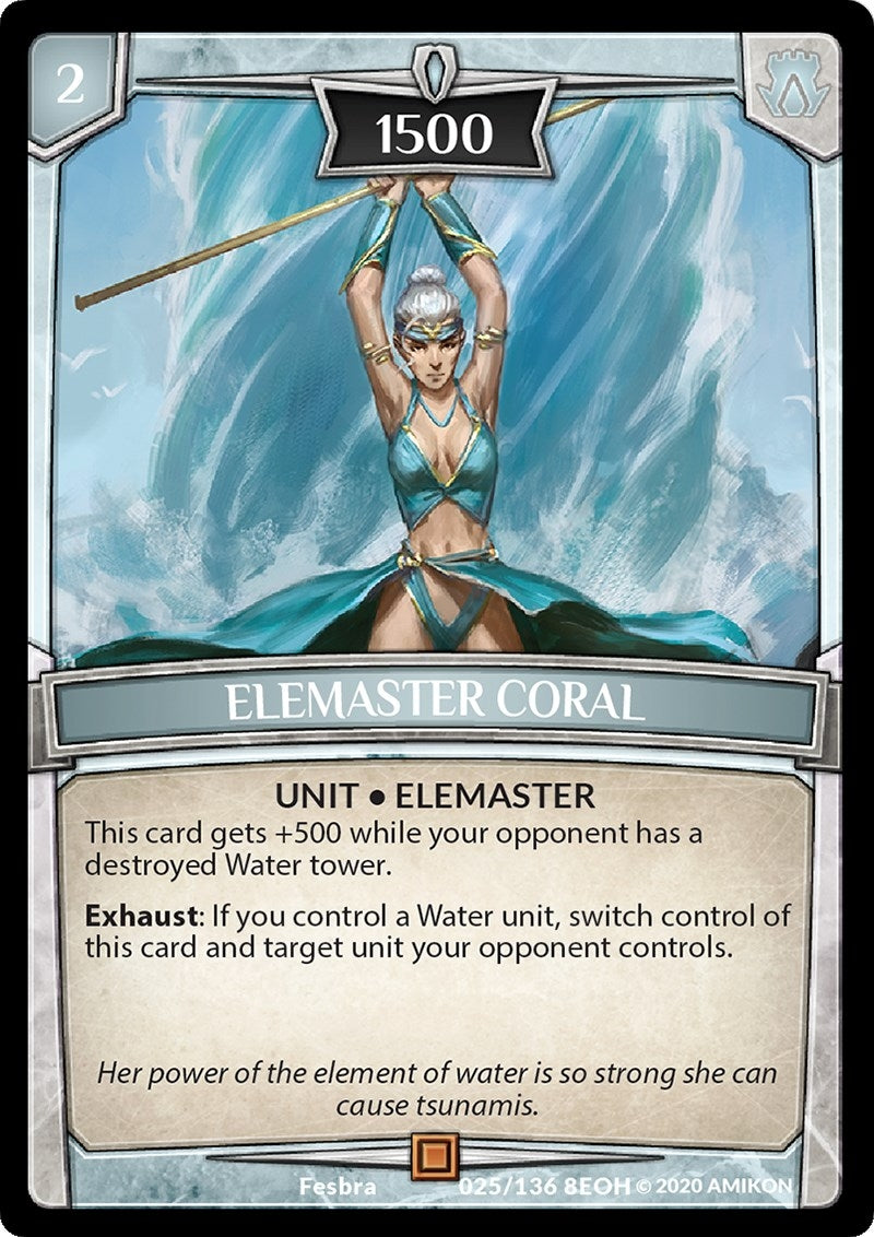 Elemaster Coral (25) [EOH] - Argent Saga TCG Single