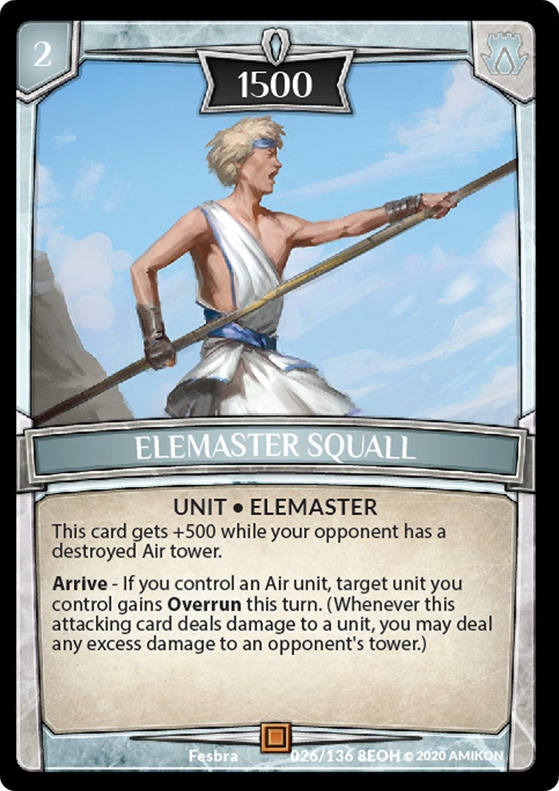 Elemaster Squall (26) [EOH] - Argent Saga TCG Single