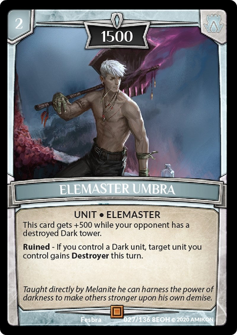 Elemaster Umbra (27) [EOH] - Argent Saga TCG Single