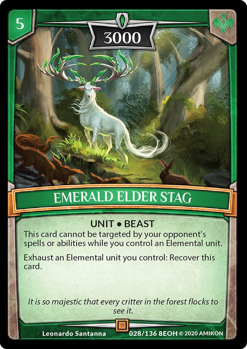 Emerald Elder Stag (28) [EOH] - Argent Saga TCG Single