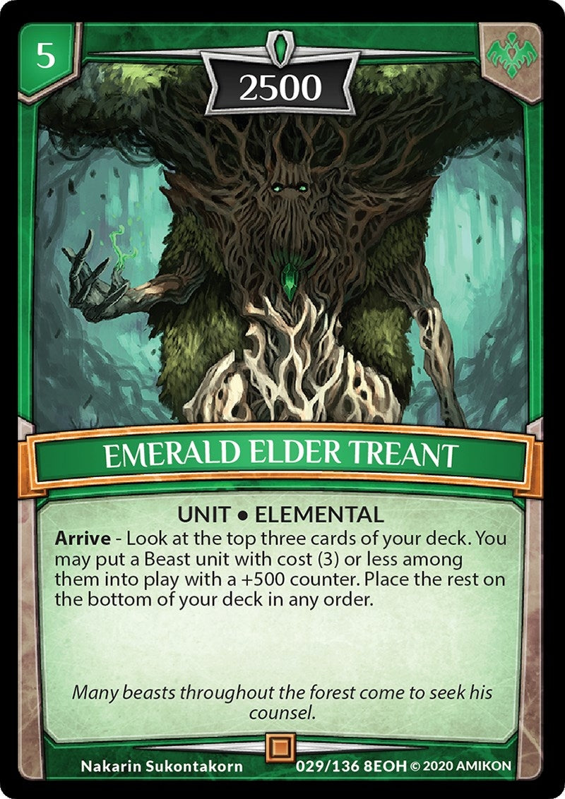 Emerald Elder Treant (29) [EOH] - Argent Saga TCG Single