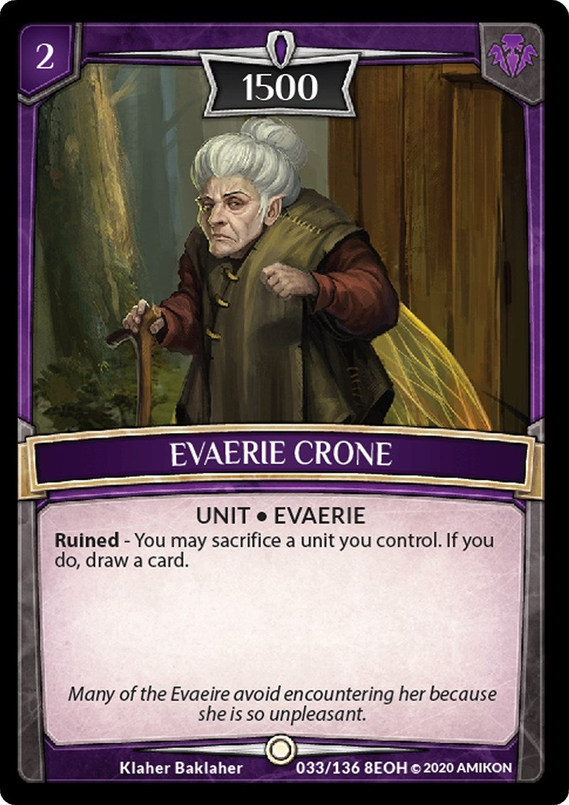 Evaerie Crone (33) [EOH] - Argent Saga TCG Single