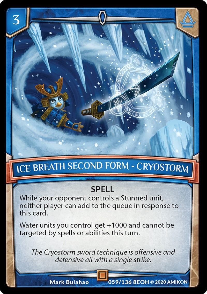Ice Breath Second Form - Cryostorm (59) [EOH] - Argent Saga TCG Single