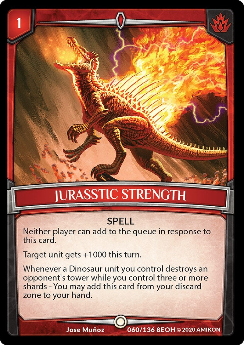 Jurasstic Strength (60) [EOH] - Argent Saga TCG Single