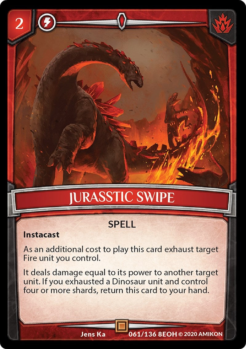 Jurasstic Swipe (61) [EOH] - Argent Saga TCG Single