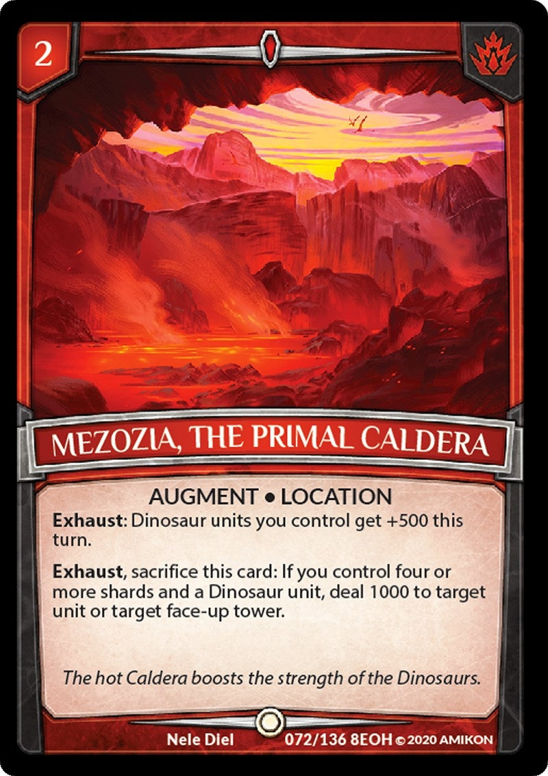 Mezozia the Primal Caldera (72) [EOH] - Argent Saga TCG Single