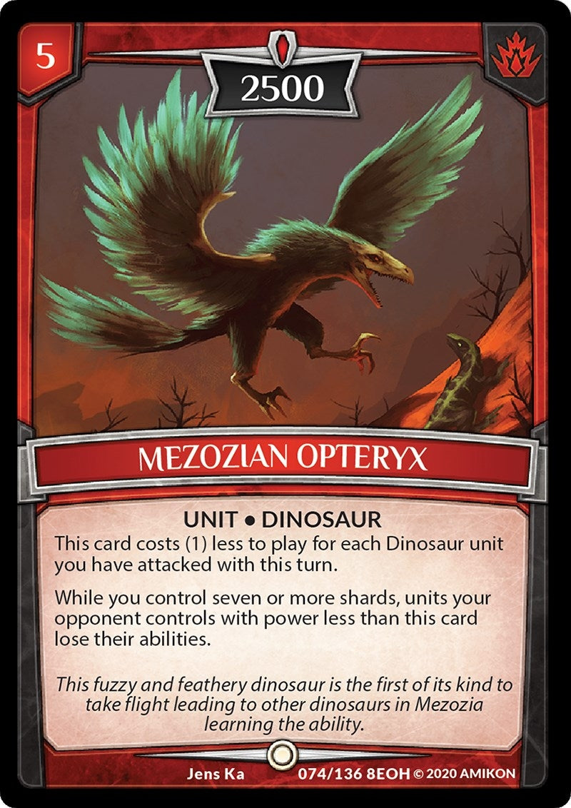 Mezozian Opteryx (74) [EOH] - Argent Saga TCG Single