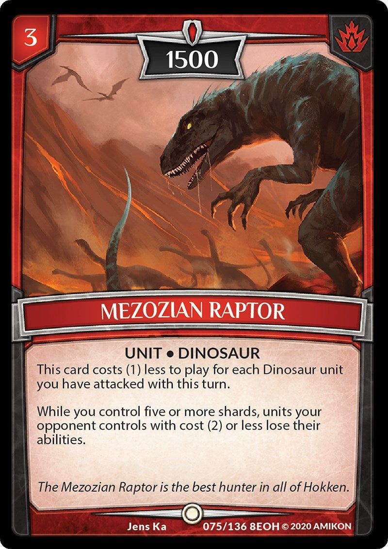 Mezozian Raptor (75) [EOH] - Argent Saga TCG Single