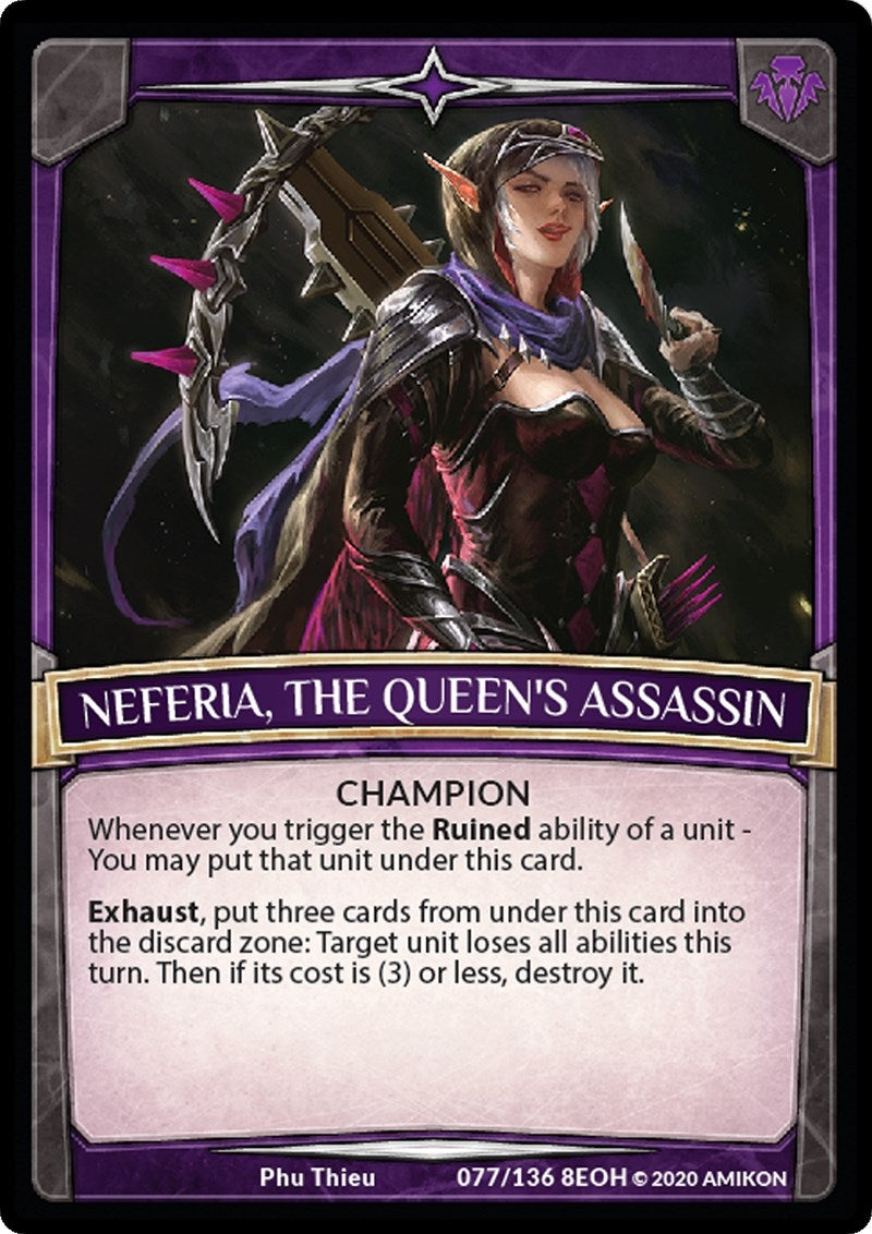 Neferia the Queen’s Assassin (77) [EOH] - Argent Saga TCG Single