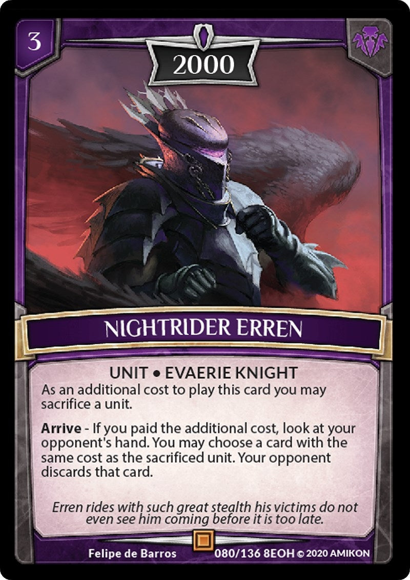 Nightrider Erren (80) [EOH] - Argent Saga TCG Single