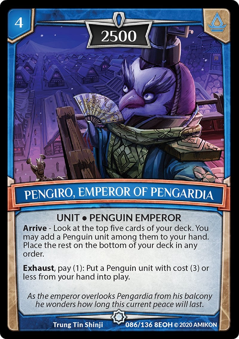 Pengiro Emperor of Pengardia (86) [EOH] - Argent Saga TCG Single