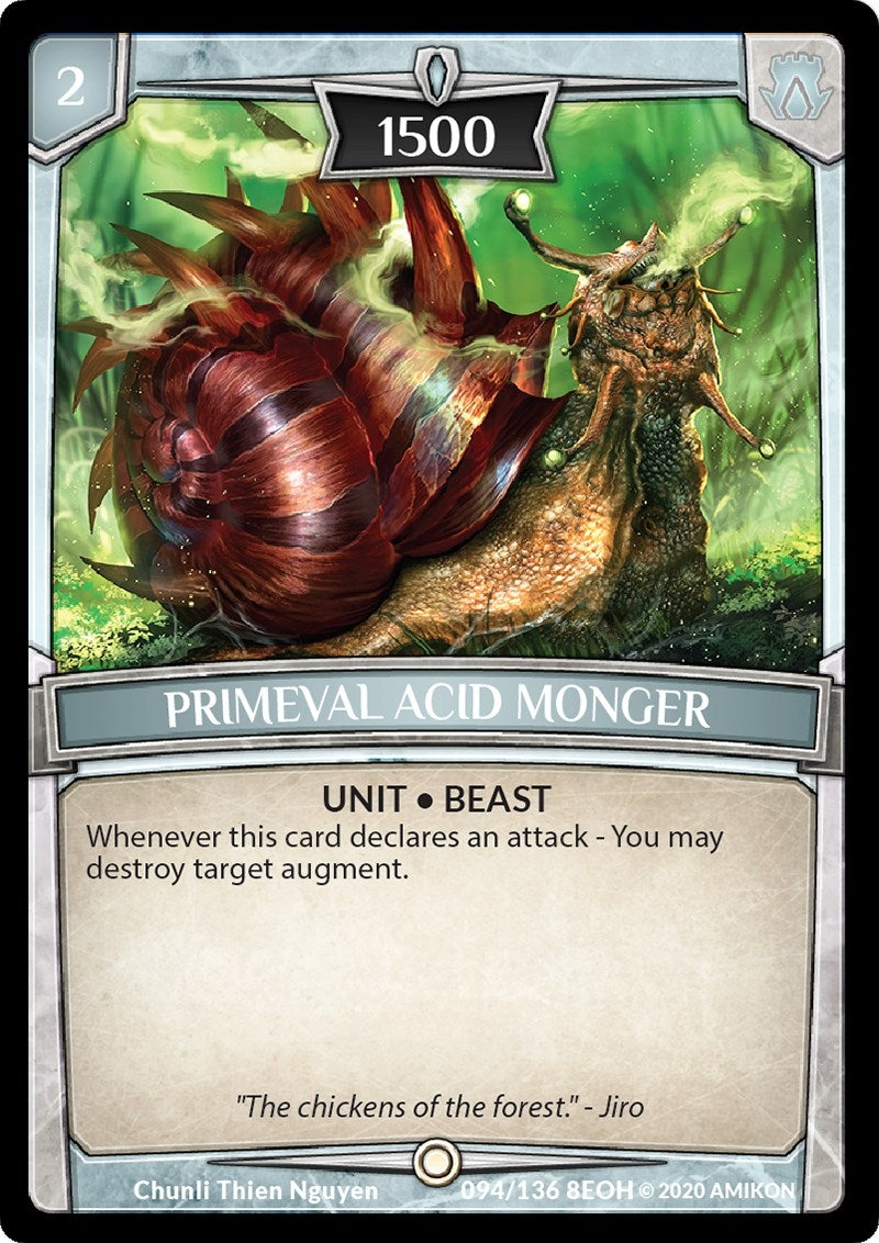Primeval Acid Monger (94) [EOH] - Argent Saga TCG Single