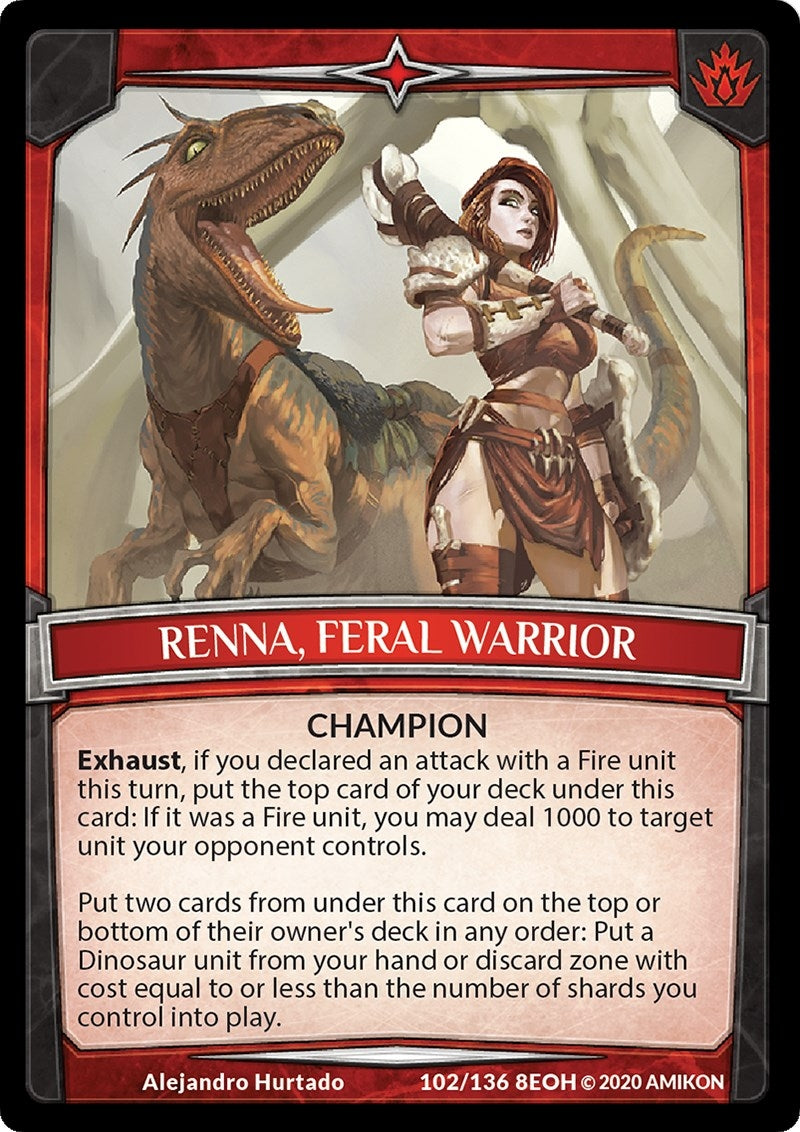 Renna Feral Warrior (102) [EOH] - Argent Saga TCG Single