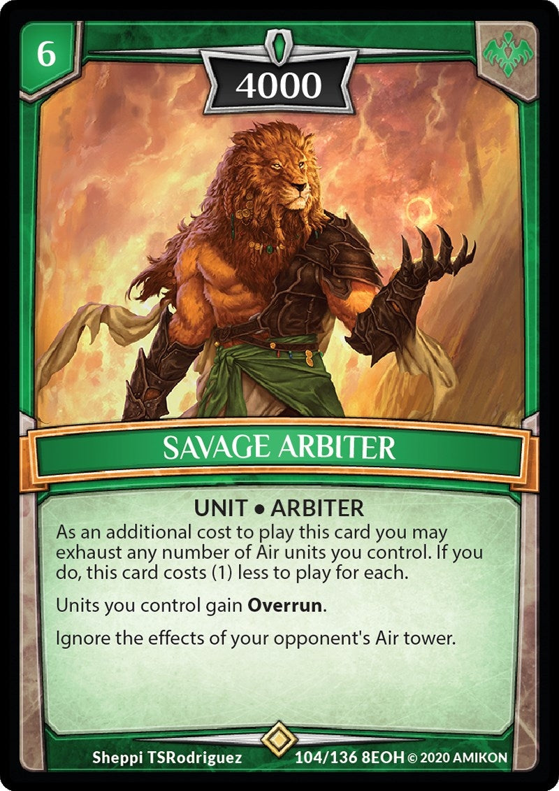 Savage Arbiter (104) [EOH] - Argent Saga TCG Single