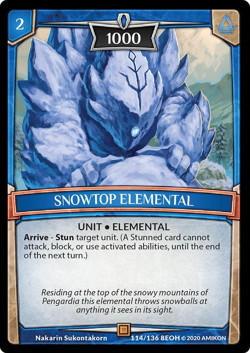 Snowtop Elemental (114) [EOH] - Argent Saga TCG Single