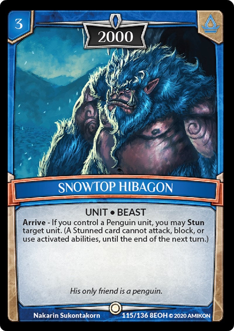 Snowtop Hibagon (115) [EOH] - Argent Saga TCG Single
