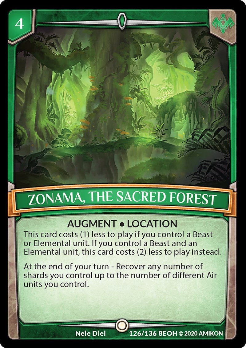 Zonama the Sacred Forest (126) [EOH] - Argent Saga TCG Single