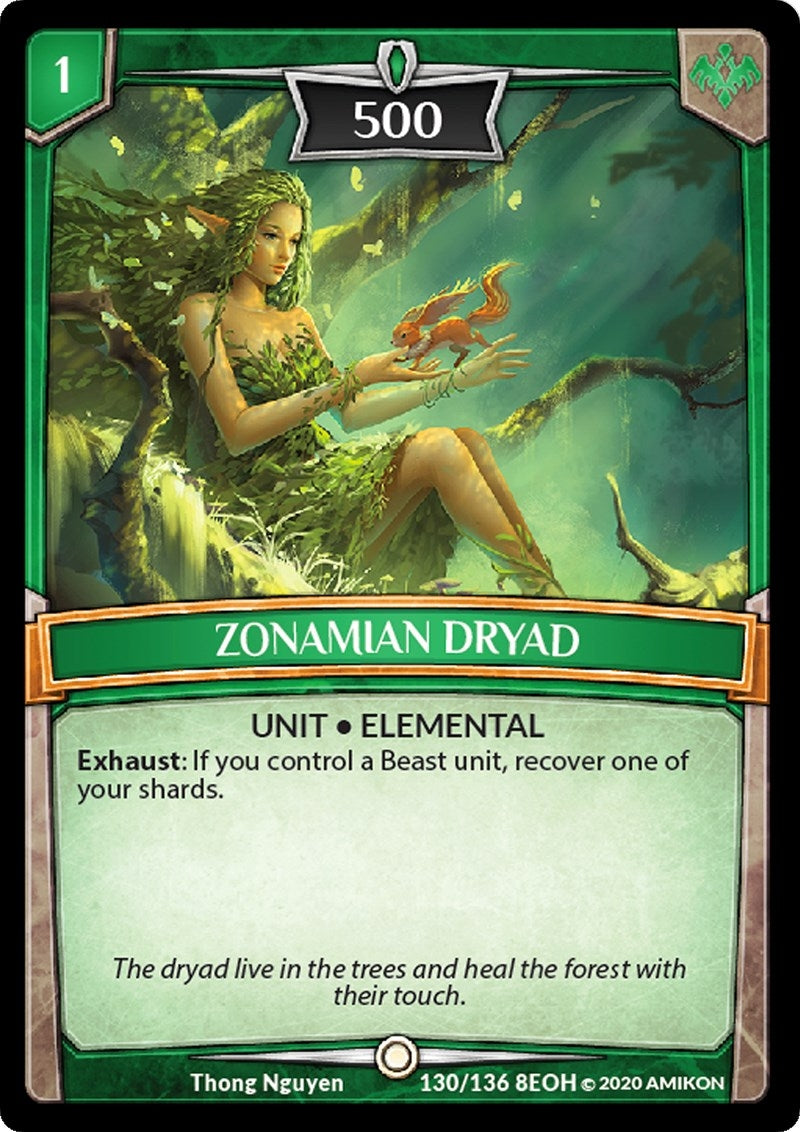 Zonamian Dryad (130) [EOH] - Argent Saga TCG Single