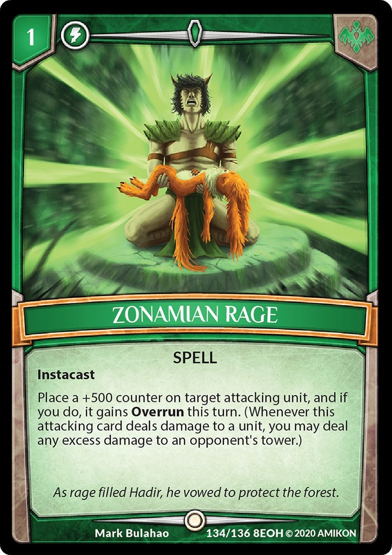 Zonamian Rage (134) [EOH] - Argent Saga TCG Single