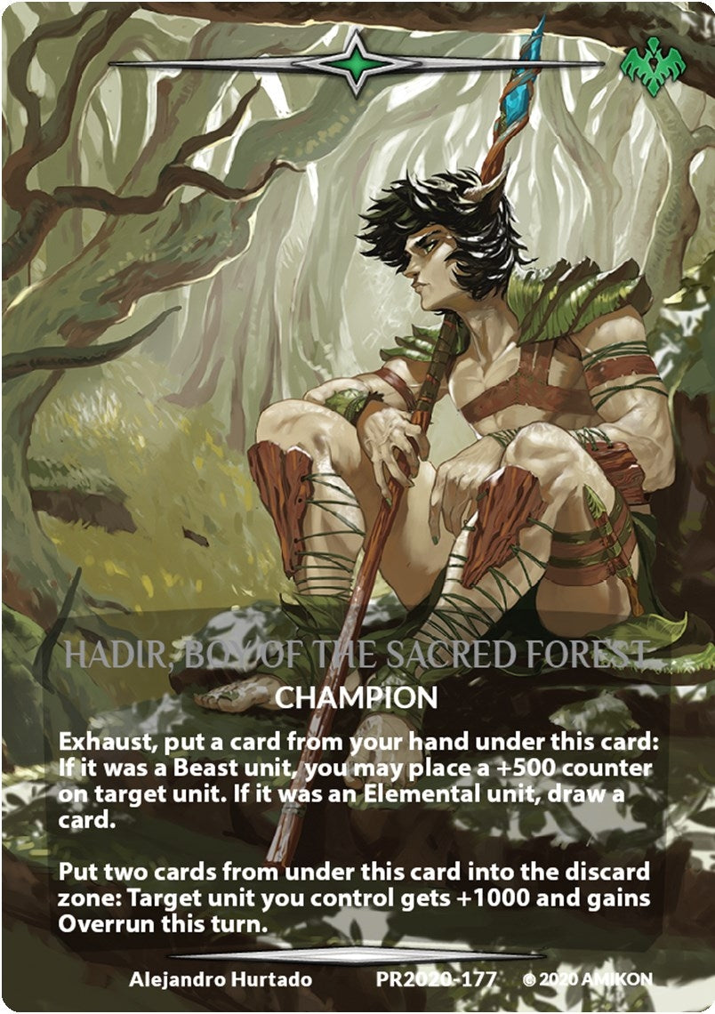 Hadir Boy of the Sacred Forest (Serial Numbered) (2020177) [PR] - Argent Saga TCG Single