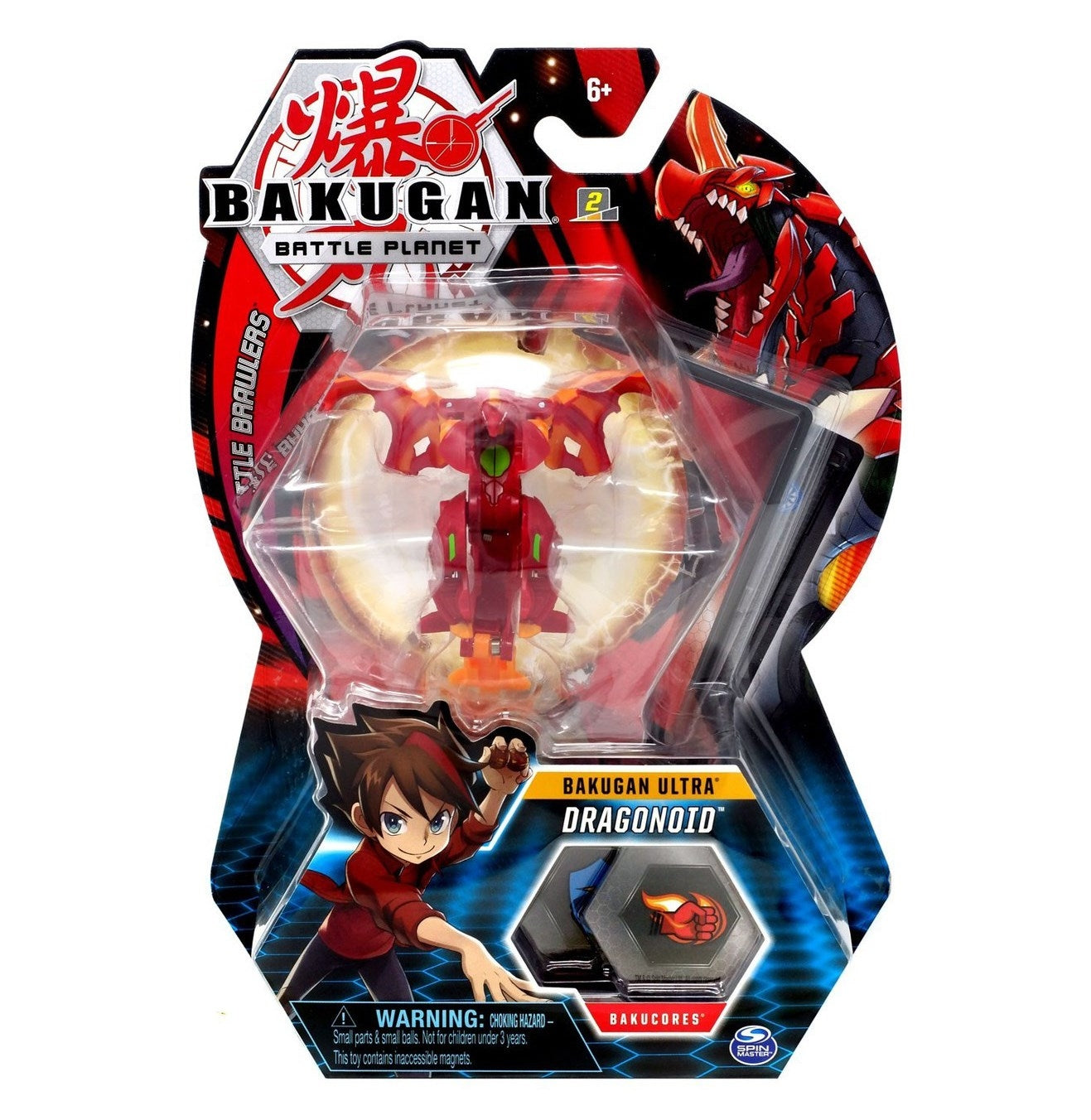 Bakugan Ultra 3-inch Tall Collectible Transforming Creature - Pyrus Dragonoid [BB] - Bakugan TCG Sealed