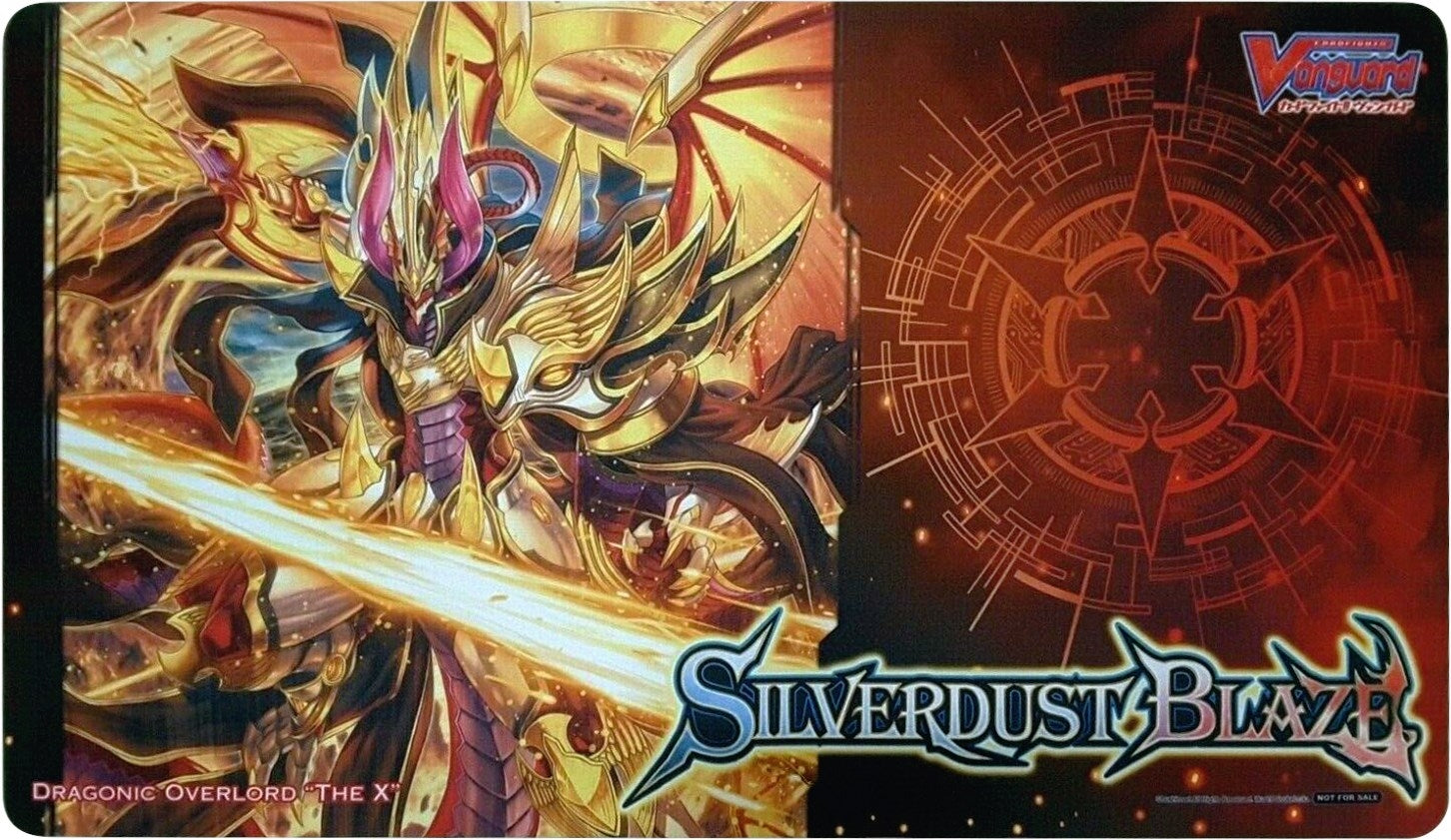 Cardfight!! Vanguard Sneak Preview Playmat: Silverdust Blaze - Dragonic Overlord ’The X’ - Playmats Sealed