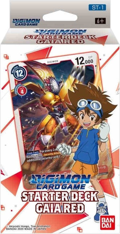 Gaia Red Starter Deck [ST-1] - Digimon Card Game Sealed