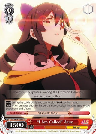 ’I Am Called’ Arue (76060) [KS/W76] - Weiss Schwarz Single